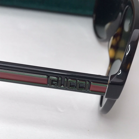 New - 💯 Original Gucci GG0463S Men's Aviator Sunglasses, Brown/Green - Picture 9 of 15